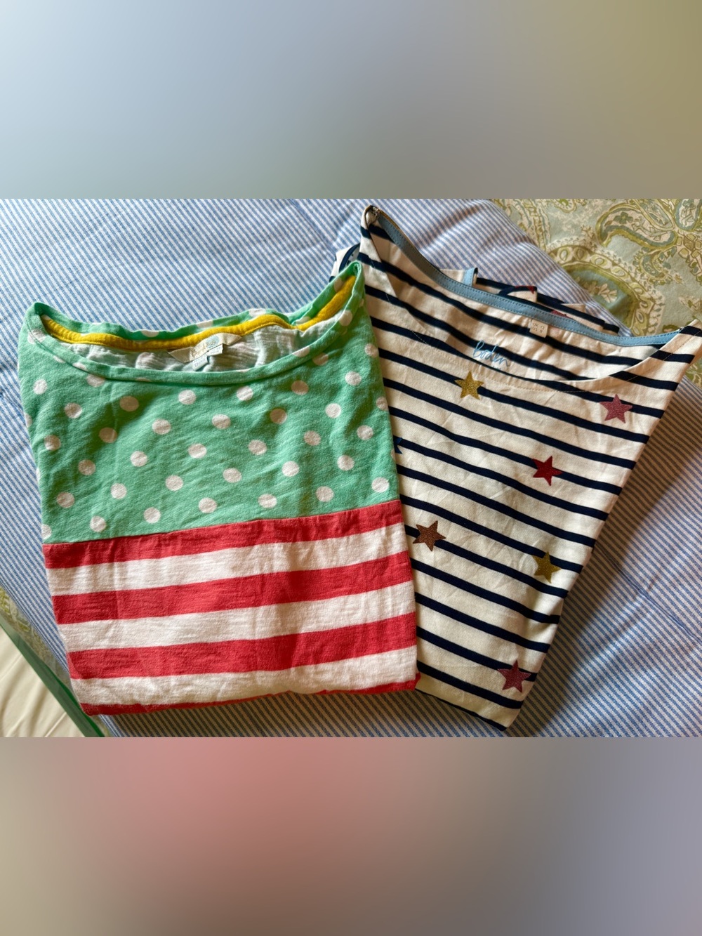 2 Boden Breton Tops